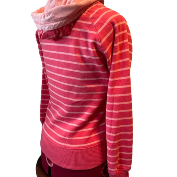 Joe Fresh - Cozy Pink Striped Hoodie - Girl’s Medium or Women’s Extra Small - Picture 2 of 3